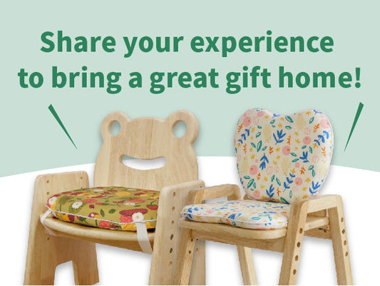 Share Your Experiences & Get the Versatile Booster Seat Cushion!