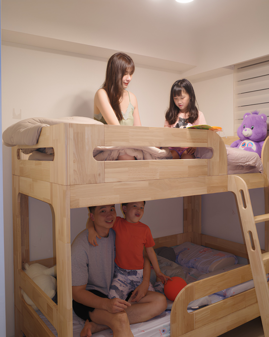 【HA Kids Furniture × Emma萱】姐弟每天睡前开打？好眠城上下铺救了我們家