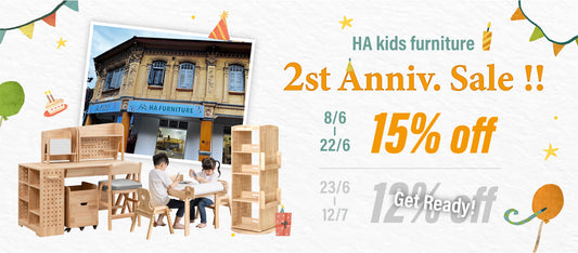 HA Kids Furniture Singapore is turning TWO 🎉