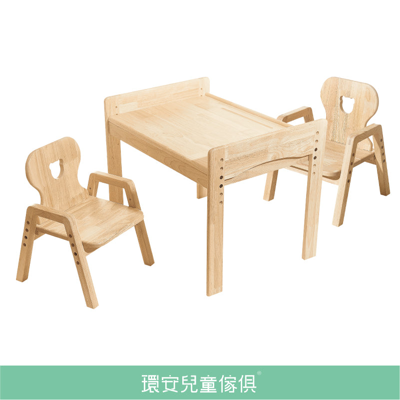 Table & Chair Set｜Expanded Table (Large) ＋Toddler Chair X2