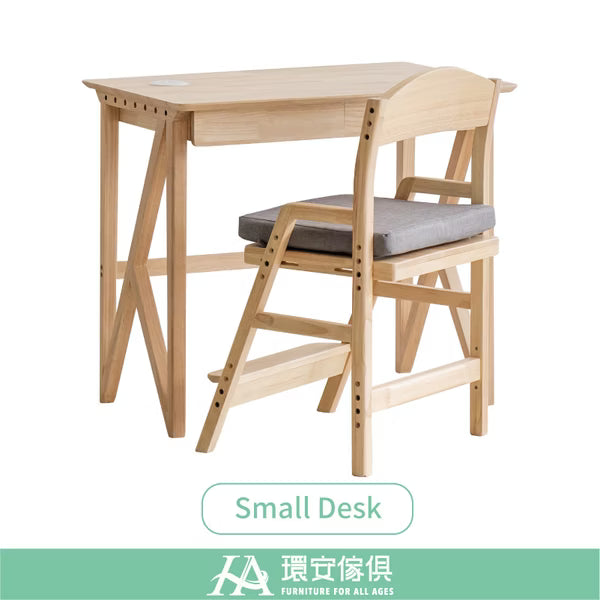 Justfit Solid Wood Desk with Chair Student Set